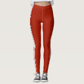 Aangepaste kleuren en tekst Leggings Power Girl - (Voorkant)