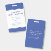 Aangepaste kleuren en teksten voor gezinsherenigin badge (Front & Back)