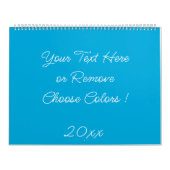 Aangepaste kleuren en tekstnaam Uw agenda Kalender (Hoes)