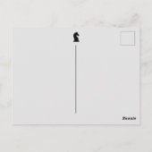 Aangepaste kleuren- en tekstschaakbord Zwarte Knig Briefkaart (Achterkant)