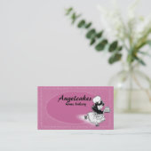 Aangepaste kleuren-engelcake bakkerij-biz-kaart visitekaartje (Staand voorkant)