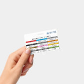 Aangepaste kleuren gezondheidszorg noodcodes refer badge (Handheld)