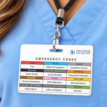 Aangepaste kleuren gezondheidszorg noodcodes refer