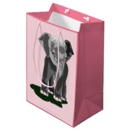Aangepaste kleuren Gift Bag Little Elephant Medium Cadeauzakje
