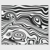 Aangepaste Kleuren Golven Cadeaupapier (Vlak)