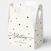 Aangepaste kleuren Happy Valentijnsdag + hart Bedankdoosjes (Geopend)