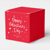 Aangepaste kleuren Happy Valentijnsdag + hart Bedankdoosjes (Voorkant Zijde)