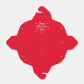 Aangepaste kleuren Happy Valentijnsdag + hart Bedankdoosjes (Uitgevouwen)