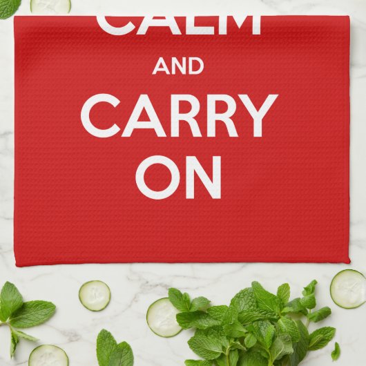 Aangepaste kleuren houden kalm en dragen aan theedoek (Gevouwen)