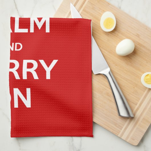 Aangepaste kleuren houden kalm en dragen aan theedoek (Quarter Fold)