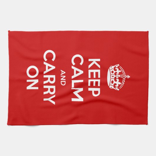 Aangepaste kleuren houden kalm en dragen aan theedoek (Horizontaal)