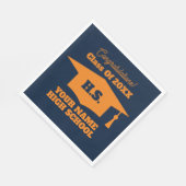 Aangepaste kleuren-inlegluiers van de High School  Servet (Hoek)