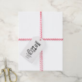 Aangepaste kleuren kat bedankt cadeaulabel (Met Touw)