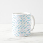 Aangepaste kleuren Koffie Mok met harten - Love Gi (Voorkant rechts)