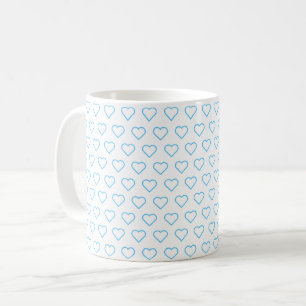 Aangepaste kleuren Koffie Mok met harten - Love Gi