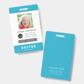 Aangepaste kleuren Logo toevoegen Medische persone Badge (Voor- en achterkant)