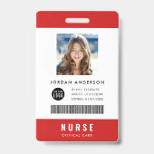 Aangepaste kleuren Logo toevoegen Medische persone Badge (Voorzijde)