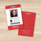 Aangepaste kleuren Logo toevoegen Medische persone Badge