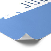 Aangepaste kleuren maandelijkse foto's van werknem poster (Hoek)