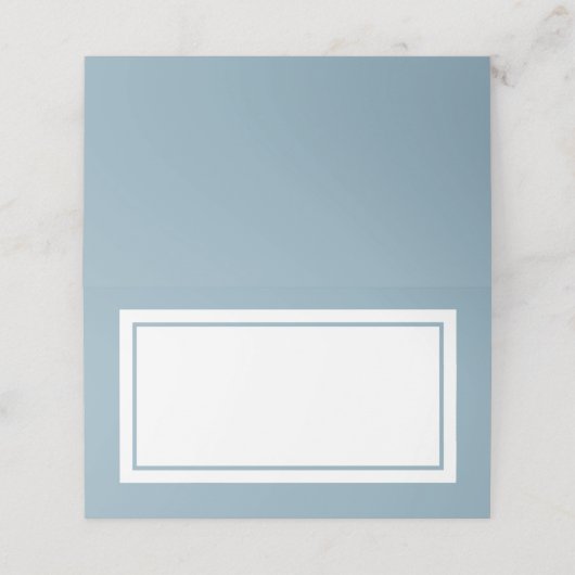 Aangepaste Kleuren Modern Klassiek Wit Centrum Plaatskaartje (Buitenkant ongevouwen)