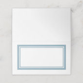 Aangepaste kleuren Moderne klassieke dubbele rande Plaatskaartje (Buitenkant ongevouwen)