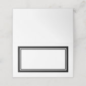 Aangepaste kleuren Moderne klassieke dubbele rande Plaatskaartje (Buitenkant ongevouwen)