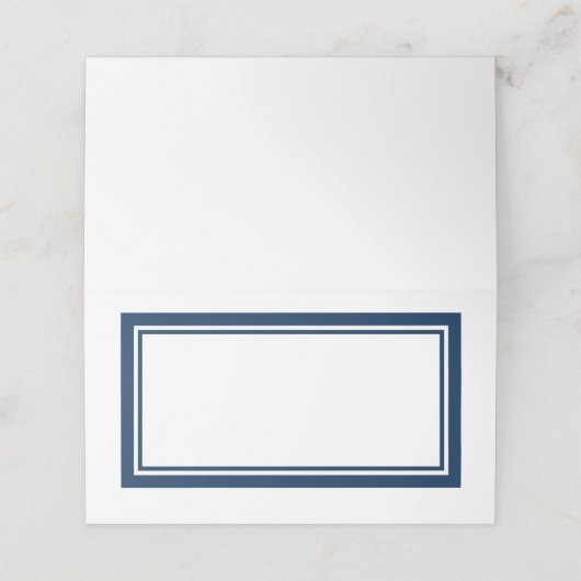 Aangepaste kleuren Moderne klassieke dubbele rande Plaatskaartje (Buitenkant ongevouwen)