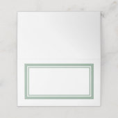 Aangepaste kleuren Moderne klassieke dubbele rande Plaatskaartje (Buitenkant ongevouwen)