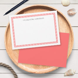 Aangepaste kleuren Moderne klassieke grenzen op ma Notitiekaartje