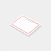 Aangepaste kleuren Moderne klassieke grenzen op ma Post-it® Notes (Schuin)