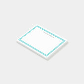 Aangepaste kleuren Moderne klassieke grenzen op ma Post-it® Notes (Schuin)