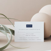 Aangepaste kleuren moderne RSVP-kaart met keuze ui Kaart