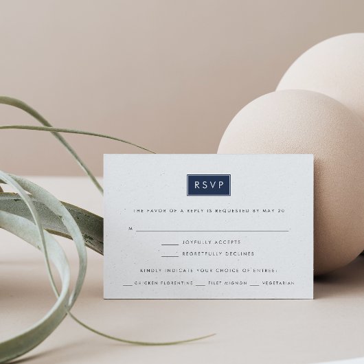 Aangepaste kleuren moderne RSVP-kaart met keuze ui Kaart