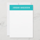 Aangepaste kleuren Nautisch anker toevoegen Notitiekaartje (Voorkant)