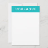 Aangepaste kleuren Nautisch anker toevoegen Notitiekaartje (Voorkant)