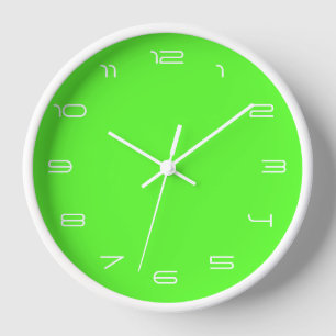 Aangepaste kleuren Nummers Lettertype Neon Green C