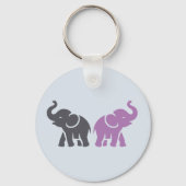Aangepaste KLEUREN Olifant Sleutelhangers (Voorkant)