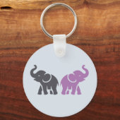Aangepaste KLEUREN Olifant Sleutelhangers (Voorkant)