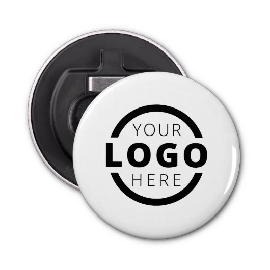 Aangepaste kleuren promotioneel voor bedrijven met button flesopener (Voorkant)