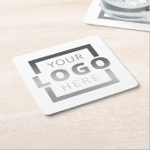 Aangepaste kleuren promotioneel voor bedrijven met kartonnen onderzetters (Schuin)