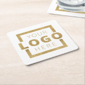 Aangepaste kleuren promotioneel voor bedrijven met kartonnen onderzetters (Schuin)