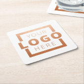 Aangepaste kleuren promotioneel voor bedrijven met kartonnen onderzetters (Schuin)