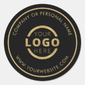 Aangepaste kleuren promotioneel voor bedrijven met ronde sticker (Voorkant)