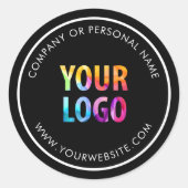 Aangepaste kleuren promotioneel voor bedrijven met ronde sticker (Voorkant)