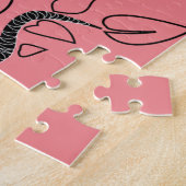 Aangepaste kleuren: puzzel met levensstructuur legpuzzel (Zijkant)