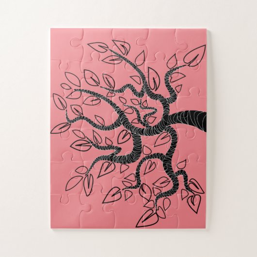 Aangepaste kleuren: puzzel met levensstructuur legpuzzel (Verticaal)