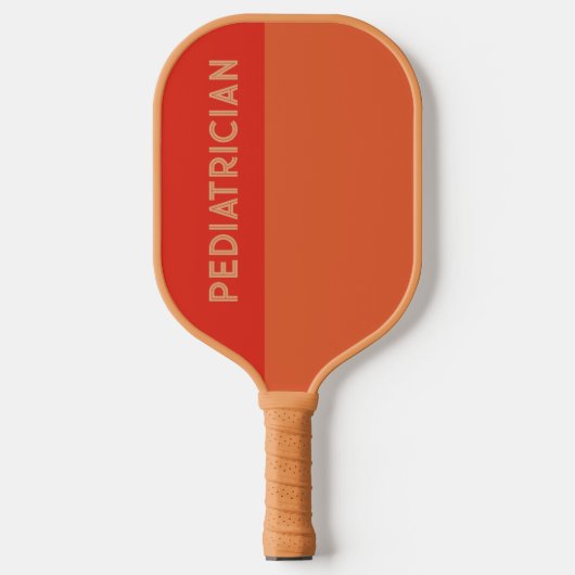 Aangepaste kleuren Retro Rode Oranje Kinderarts  Pickleball Paddle (Voorkant)