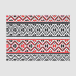 Aangepaste kleuren Rood en zwart Snowflake-feestar Tissuepapier