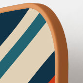 Aangepaste kleuren: rood, wit en blauw pickleball paddle (Links Detail)