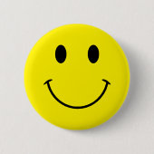 Aangepaste kleuren Schattige Retro Smile Ronde Button 5,7 Cm (Voorkant)